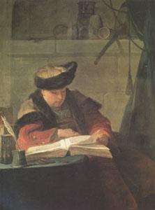 Jean Baptiste Simeon Chardin Le Souffleur(Portrait of Joseph Aved,the Painter,Known as A Chemist in His Laboratory) (mk05) Germany oil painting art